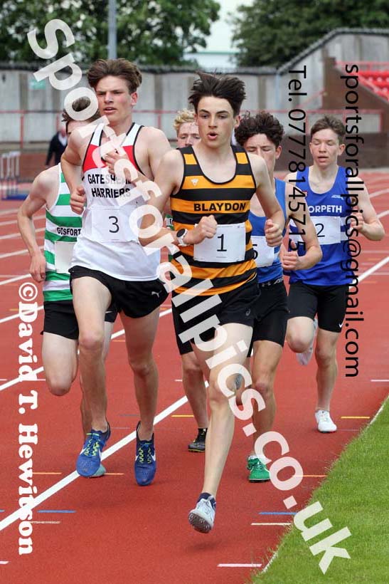 3000 metres, 2021 Northumberland, Durham and Cleveland Schools. Photo: David T. Hewitson/Sports for All Pics